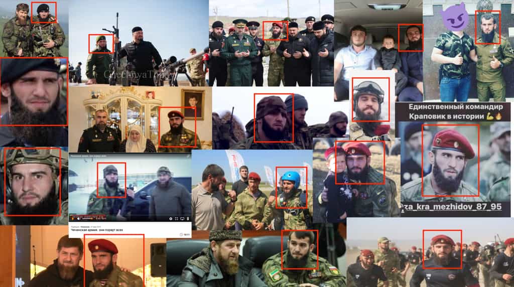 La société Tactical Systems Académie a utilisé des outils accessibles au grand public pour identifier un commandant tchétchène à partir d’une capture d’écran d’une vidéo publiée sur les réseaux sociaux. © Twitter, @OSINT_Tactical