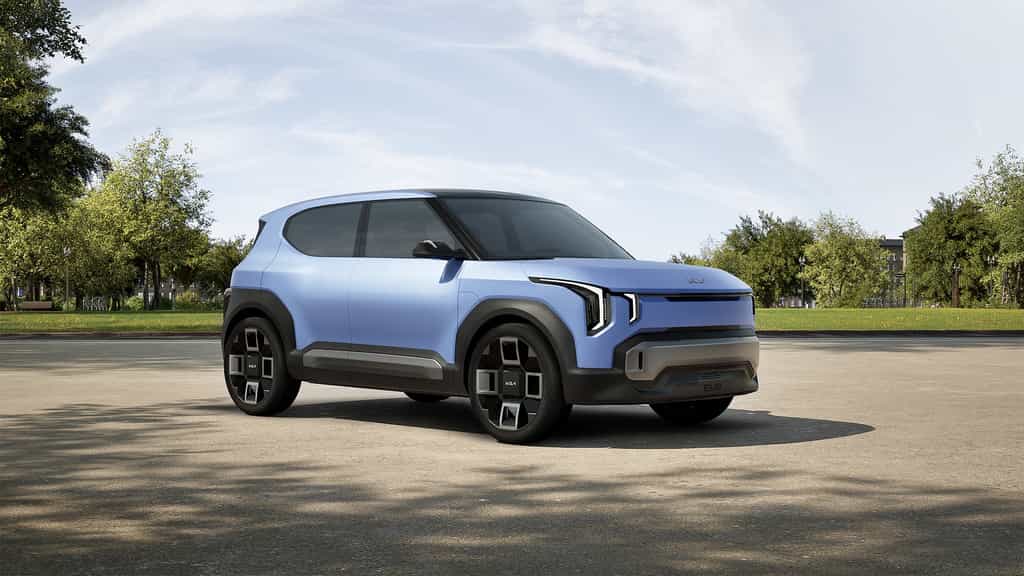 La future Kia EV2 a été révélée sous la forme d'un concept car lors des Kia AV Day 2025. © Kia
