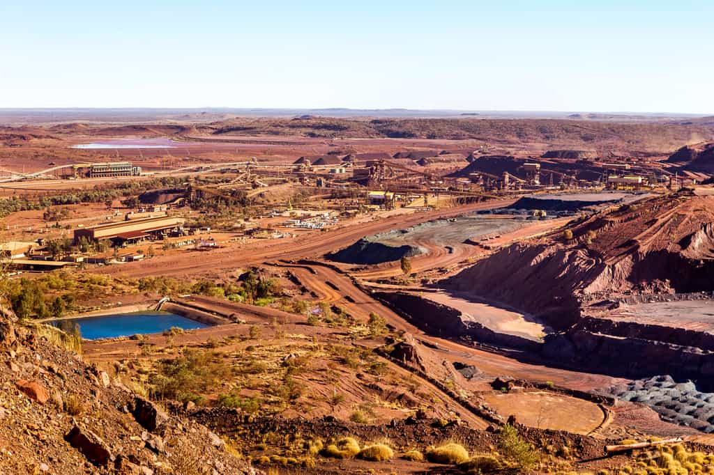 Mine de fer à Newman dans l'ouest de l'Australie. © tolly65, Adobe Stock