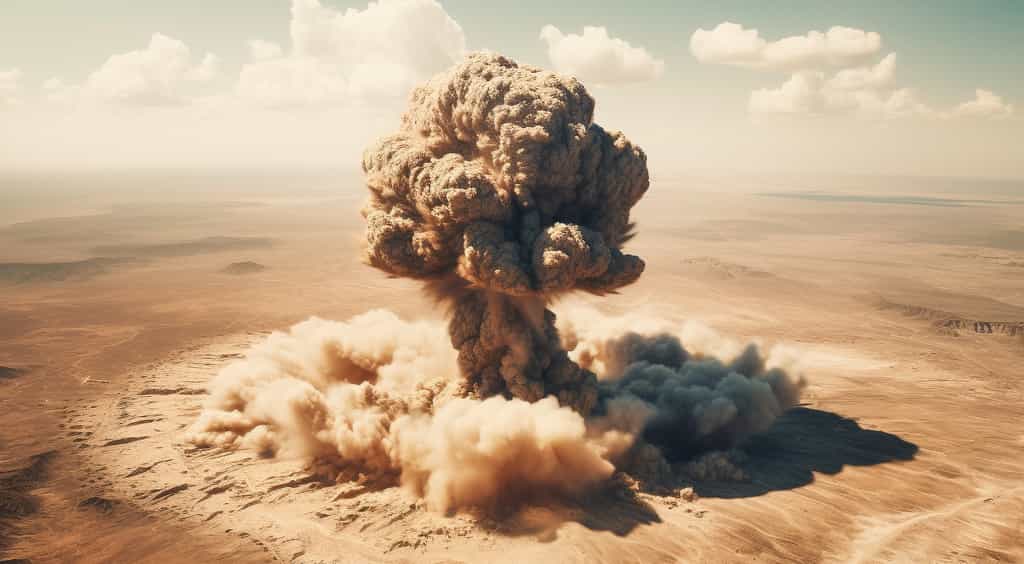 La sismologie permet de garder un œil sur de potentiels essais nucléaires (image générée à l'aide de l'IA). © pitipat, Adobe Stock