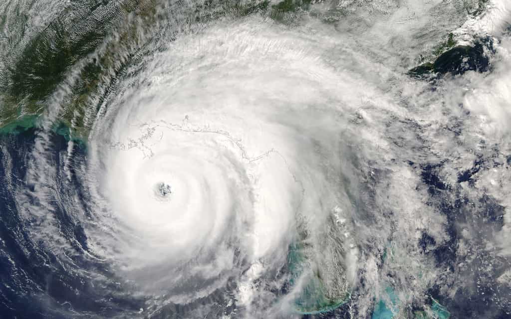 Un ouragan de catégorie 5 vu de l'espace. © zenobillis, Adobe Stock
