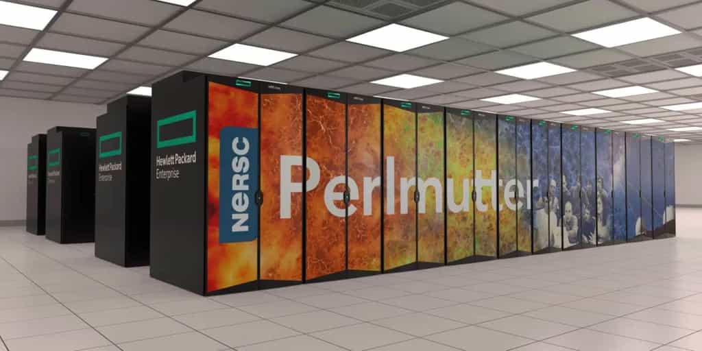 Perlmutter est le supercalculateur équipé du plus grand nombre de GPU A110 de Nvidia au monde. © Nvidia