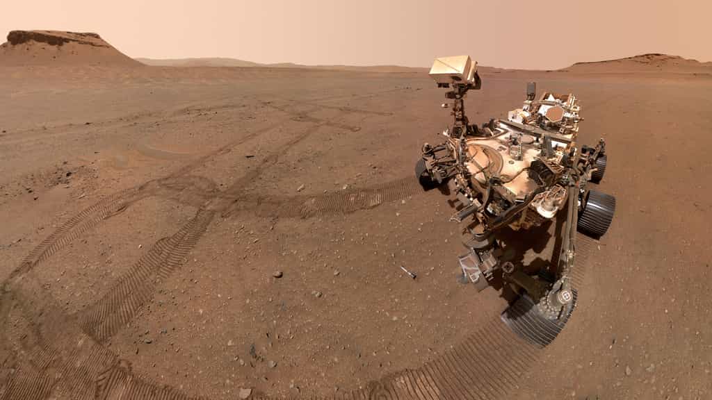 Selfie du rover regardant son dixième tube déposé. © Nasa, JPL-CalTech, MSSS