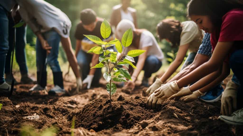 La plus forte séquestration de carbone a lieu entre 70 et 140 ans, à mi-cycle de vie des arbres. Planter un jeune arbre n'a donc qu'un effet très limité. © Generative AI, Adobe Stock