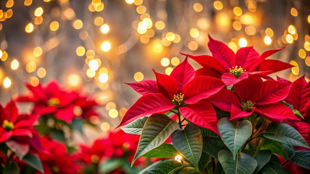 Magnifique potée de poinsettia pour fleurir Noël. © Wanlop, Adobe Stock