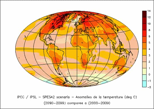 Simulation d'évolution des températures