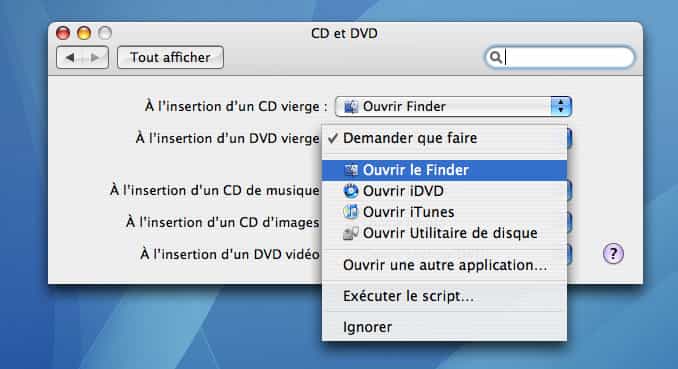 Graver un CD ou un DVD de données depuis le Finder - Crédits : Futura-Sciences
