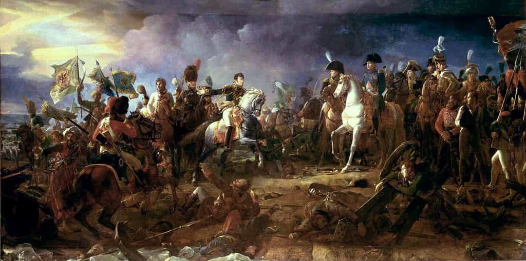 La bataille d'Austerlitz est l'un des exemples marquants de la stratégie militaire employée lors des batailles de Napoléon. © François Gérard, Wikimedia Commons, DP