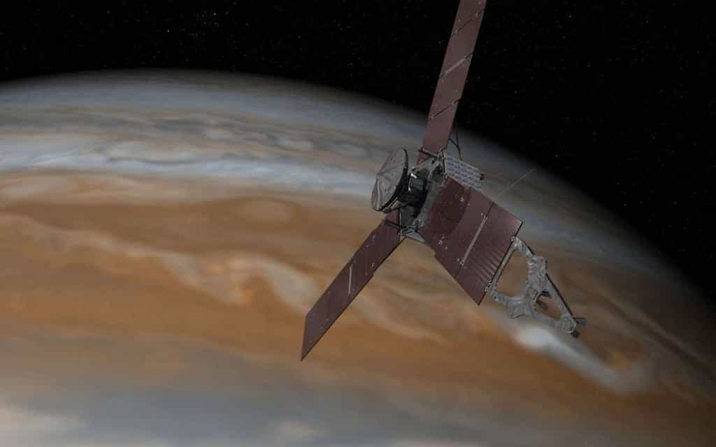 La sonde Juno étudie la planète Jupiter. © NASA / JPL