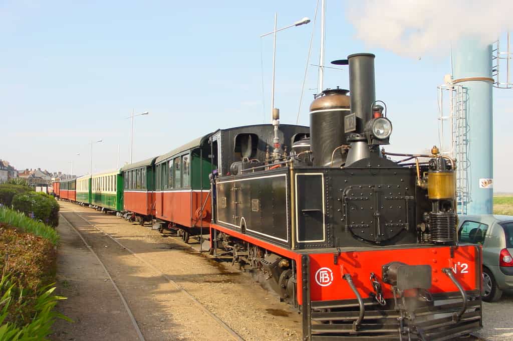 Le train de la Baie de Somme transporte 150.000 personnes chaque année. © myself, Wikimedia Commons, CC by-sa 2.5