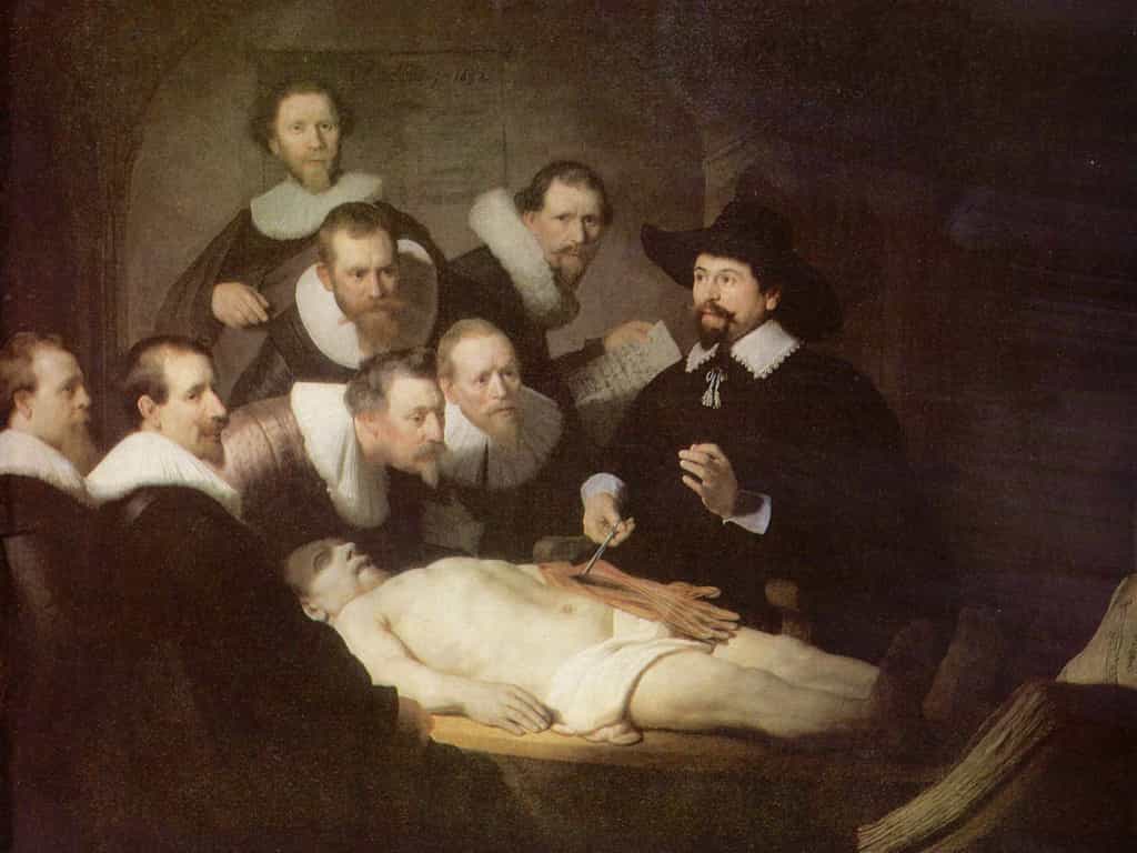 Donner son corps à la science a pour but d'améliorer notre connaissance du corps humain. Le don d'organe, lui, est destiné à sauver une personne en attente de greffe d'un organe. © La leçon d’anatomie (Rembrandt), domaine public, Yorck Project