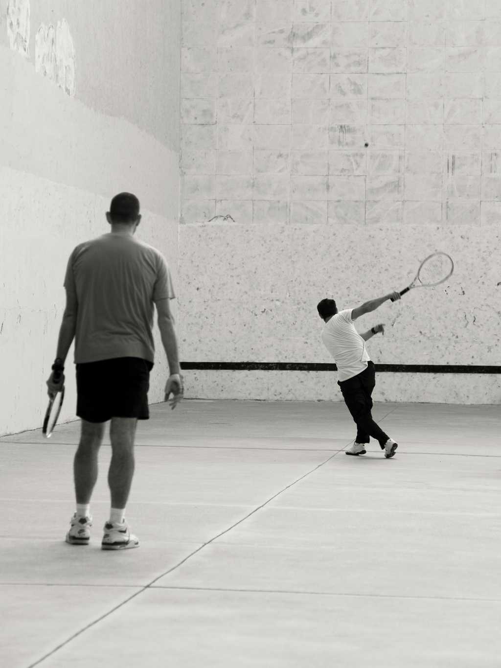 Avant de pratiquer une séance de squash, l'échauffement est primordial ! © flydime, Flickr CC by sa 2.0