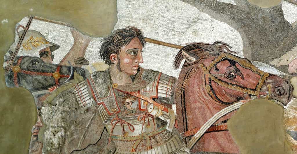 Détail de la mosaïque d'Alexandre le Grand, Musée archéologique de Naples. © Wikimedia commons, DP