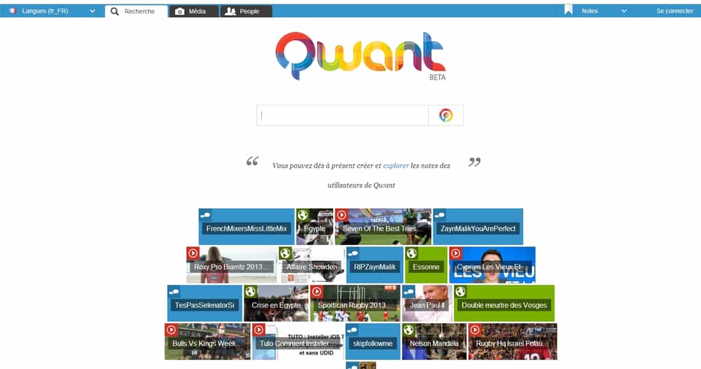 Depuis son lancement en février dernier, le moteur de recherche à la française Qwant aurait répondu à 225 millions de requêtes. 3,5 millions de visiteurs s'y connecteraient chaque mois. © Sylvain Biget / Futura-Sciences