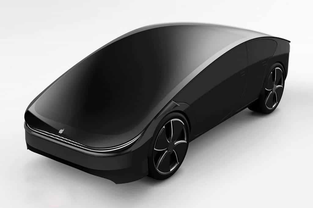Rendu 3D de ce à quoi pourrait ressembler une Apple Car sans fenêtres. © LetsGoDigital