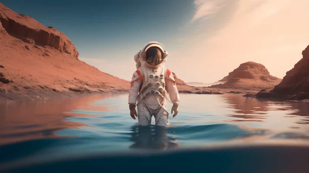 Les rivières sur Mars auraient été très nombreuses. © Alan, Adobe Stock