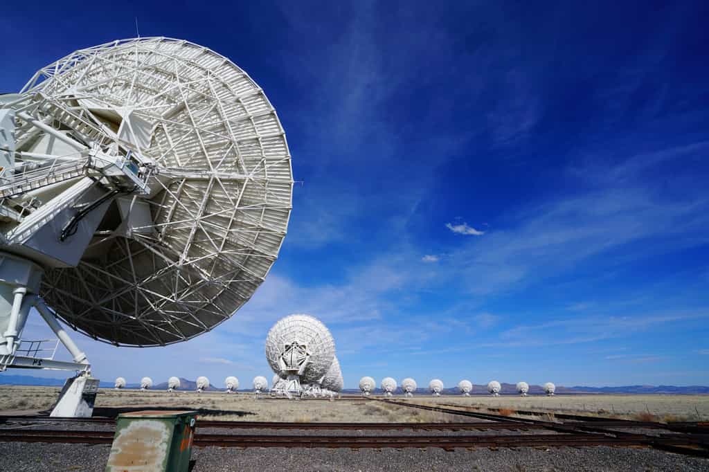 Une vue des radiotélescopes du VLA (Very Large Array) utilisés (entre autres) dans le cadre du programme Seti. © Fotolia PhotoElite