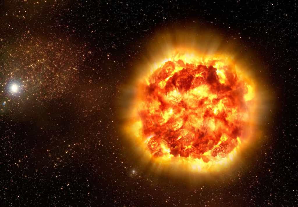Une vue d'artiste de l'explosion d'une supernova. © Eso