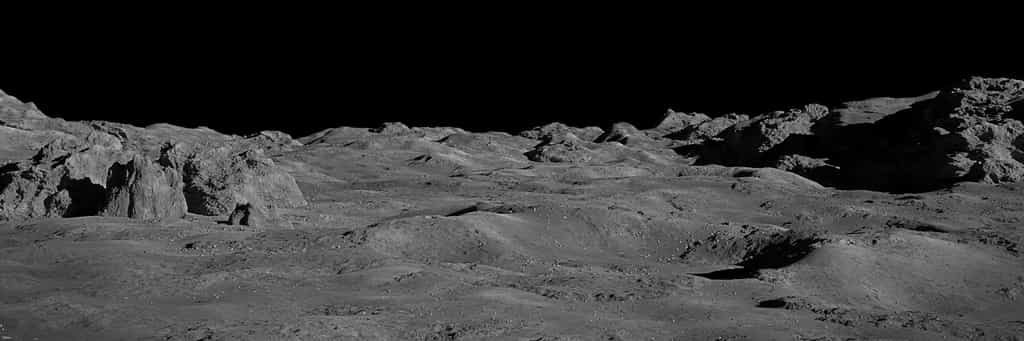 Pour la première fois grâce à l’atterrisseur Chang’e 5, des chercheurs chinois sont parvenus à détecter in situ la présence d’eau à la surface de la Lune. © dottedyeti, Adobe Stock