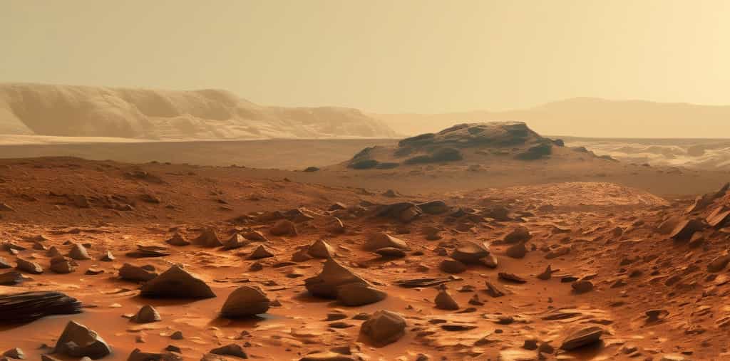 Le rover chinois Zhurong aurait détecté des traces indiquant des réactions avec de l'eau liquide à la surface de dunes il y a quelques centaines de milliers d'années dans la région équatoriale d'Utopia Planitia. © Dennis, Adobe Stock