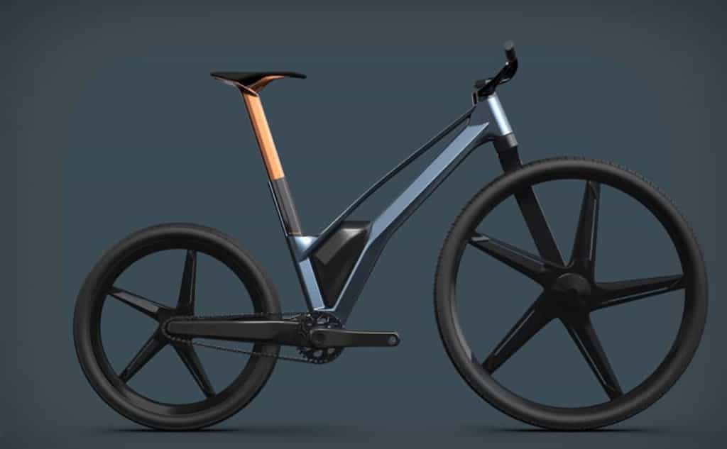 Le concept de vélo électrique pliant imaginé par Unno pour Cupra. © Unno