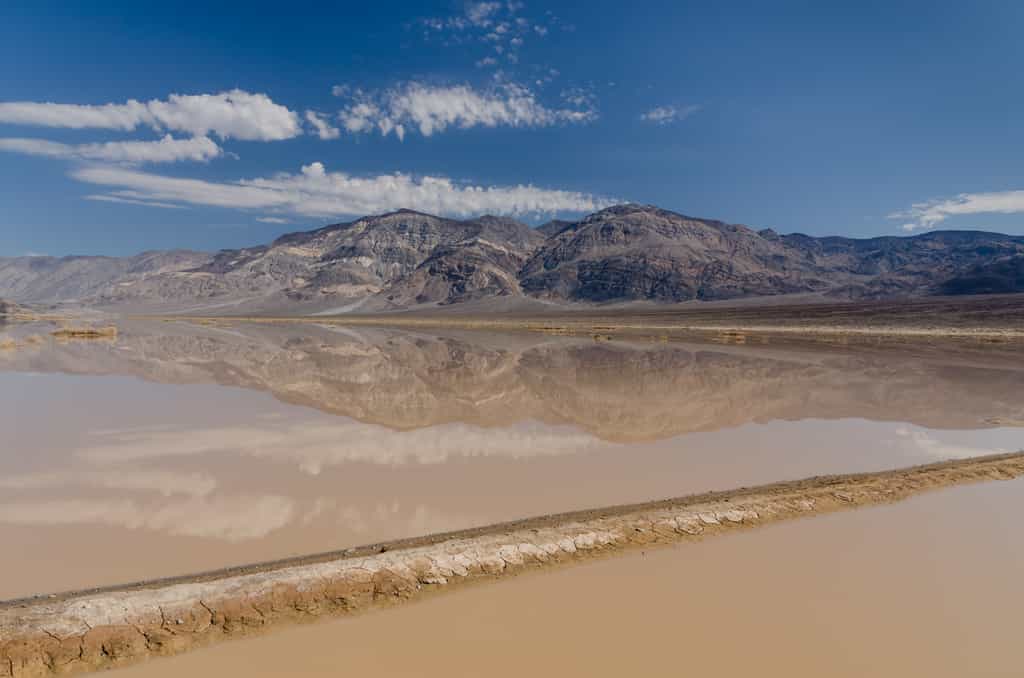 Une inondation éclair à Panamint Valley dans la vallée de la Mort en 2013. © Tuxyso / Wikimedia Commons / CC By-SA 3.0