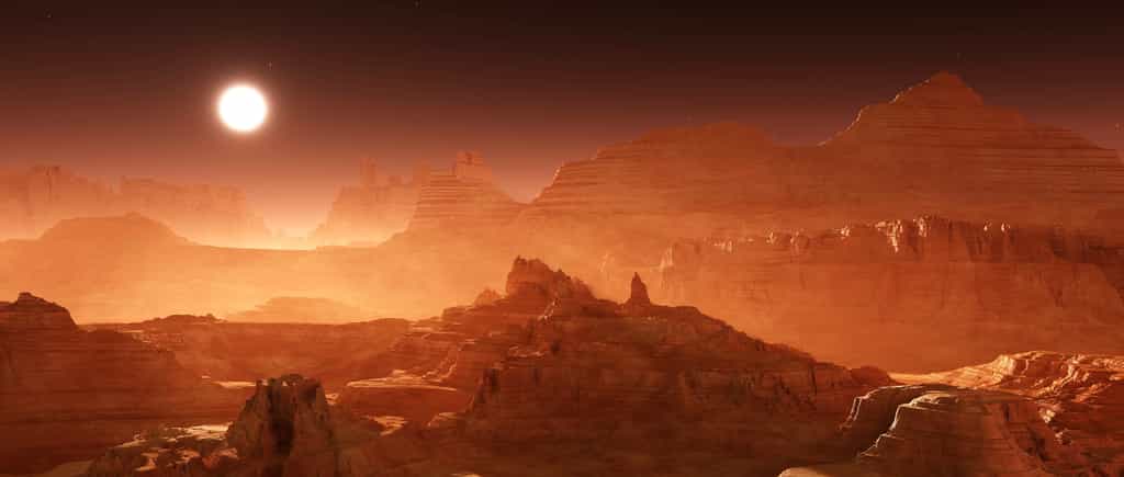 Si la vie a existé sous la surface de Mars, elle pourrait avoir survécu jusqu’à aujourd’hui, assure des chercheurs de l’université Brown (États-Unis). © ustas, Adobe Stock