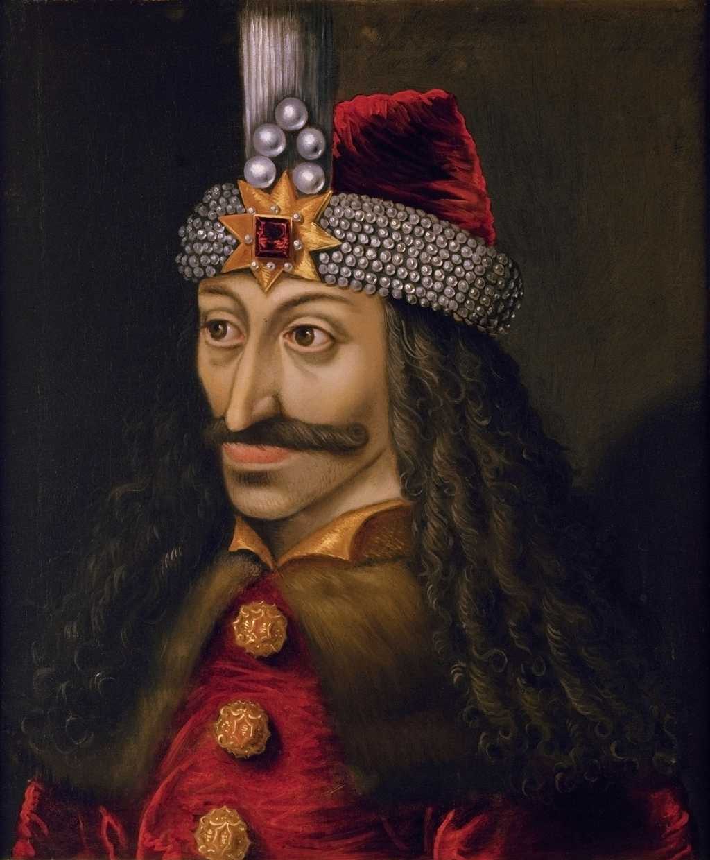 Un portrait de Vlad III, plus communément appelé Vlad l'Empaleur ou Vlad Dracula. © Portrait au château d'Ambras, Wikipédia