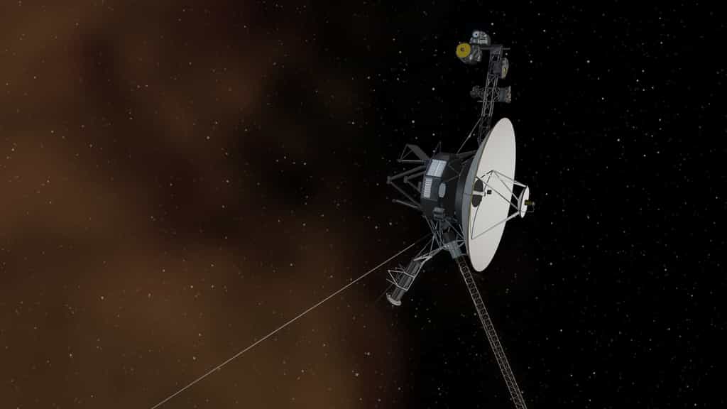 Illustration de Voyager 1 voguant dans l’espace interstellaire. © Nasa, JPL