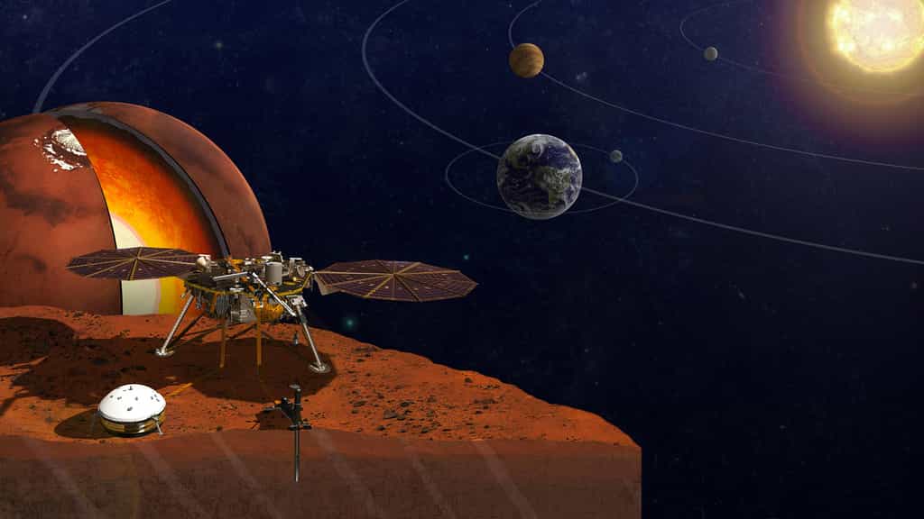 La mission InSight de la Nasa. © JPL-Caltech