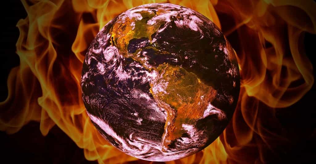 Selon une hypothèse de chercheurs australiens, la Terre pourrait être bien plus sensible que prévu à une augmentation des concentrations en CO2 atmosphérique. © typographiyimages, Pixabay, CC0 Public Domain