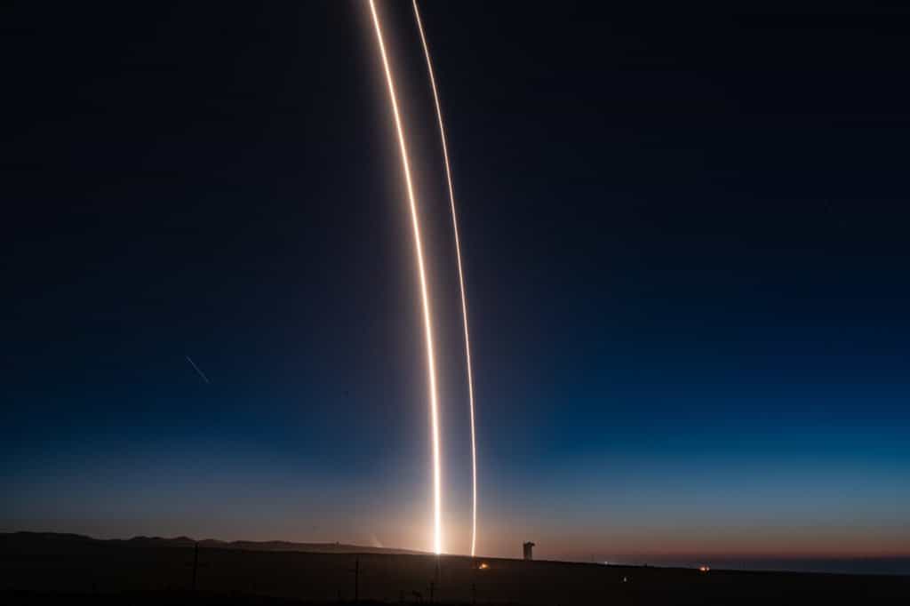 Lancement et atterrissage réussis pour SpaceX, ce dimanche 7 octobre. © Elon Musk, SpaceX