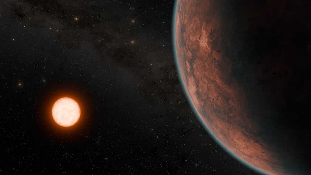 Gliese 12 b et son étoile, une naine rouge. © Nasa, JPL-Caltech, R. Hurt (Caltech-IPAC)