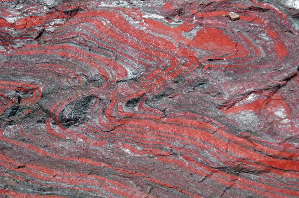Les fers rubanés sont les témoins de l’oxygénation de l'atmosphère. Ils pourraient également être à l'origine d'un intense volcanisme. © James St. John, Wikimedia Commons, CC by 2.0