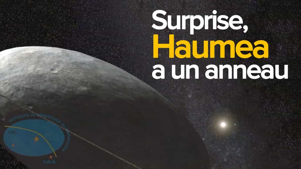 Surprise : la planète naine Haumea a un anneau !