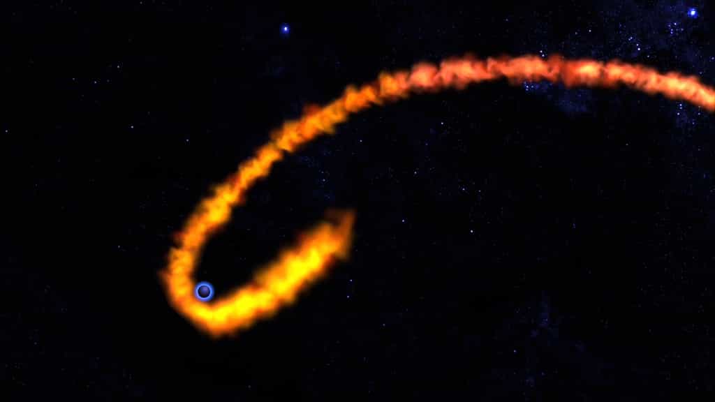 La fin d'une étoile autour d'un trou noir
