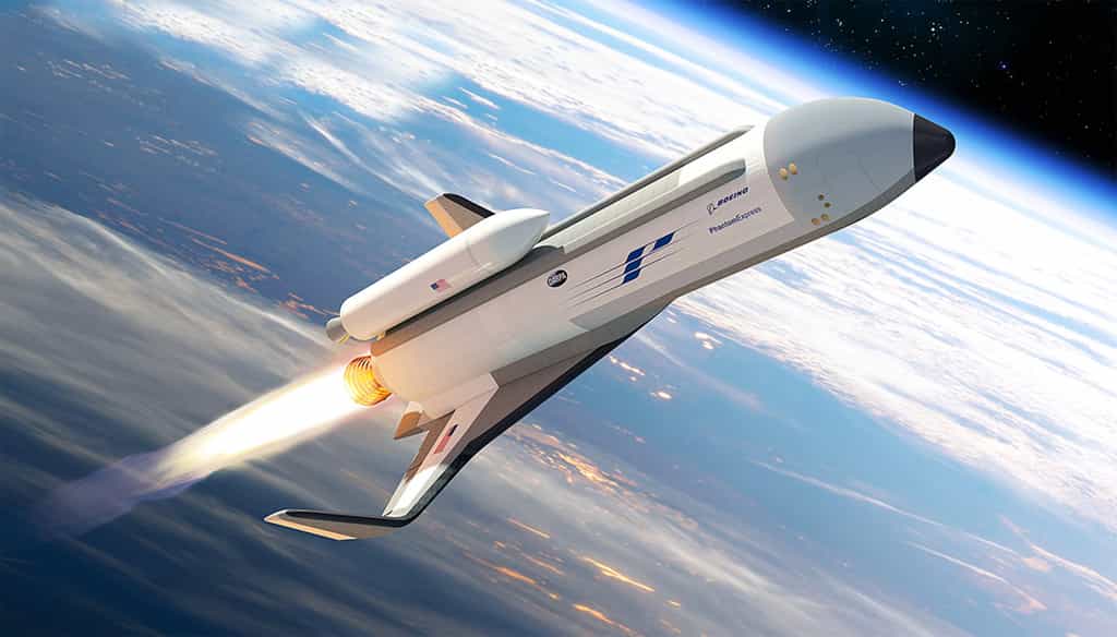 Le concept du XS-1 proposé par Boeing en réponse aux besoins de la Darpa, qui souhaite un lanceur réutilisable. © Phantom Works, Boeing