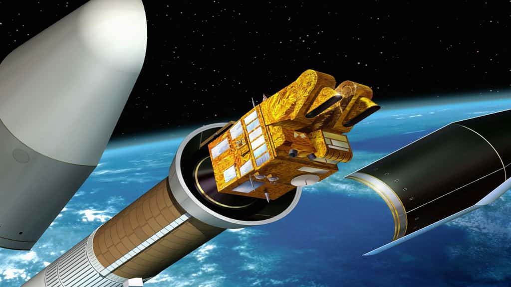Le satellite Spot 5 se sépare du lanceur Ariane 4