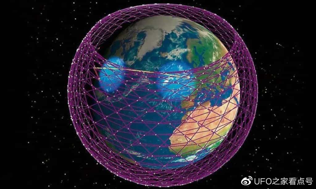 Illustration du réseau de satellites Guo Wang chinois. © UFO, Space Voyaging 