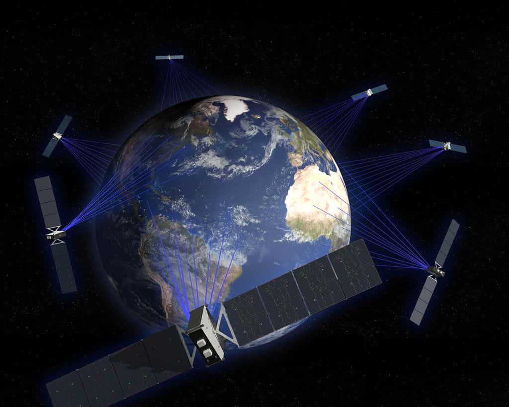 O3B mPower proposera un accès global à Internet sur la plus grande partie du Globe et évitera les régions où il est inutile de le faire. © SES, Boeing