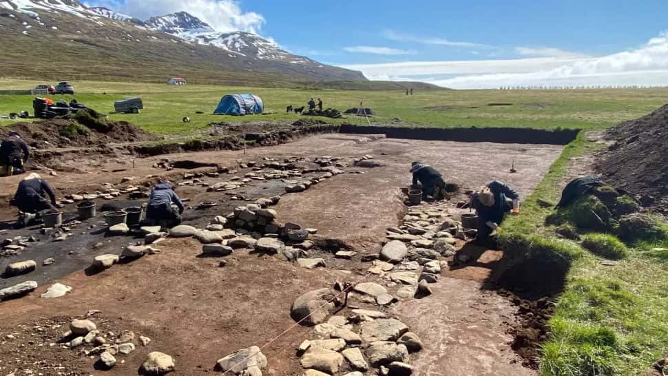 Les fouilles durent depuis maintenant près de huit ans dans l'est de l'Islande, mais les découvertes se multiplient. © Bjarni F. Einarsson