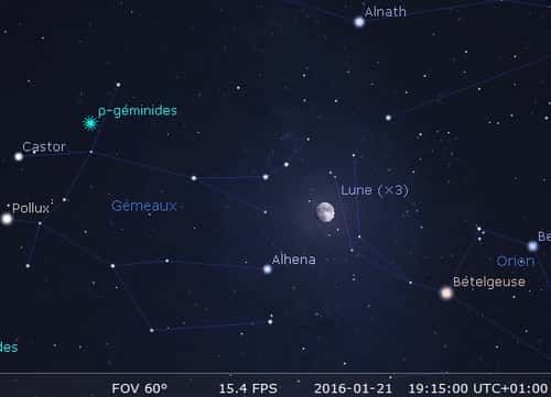 La Lune en rapprochement avec Alhena