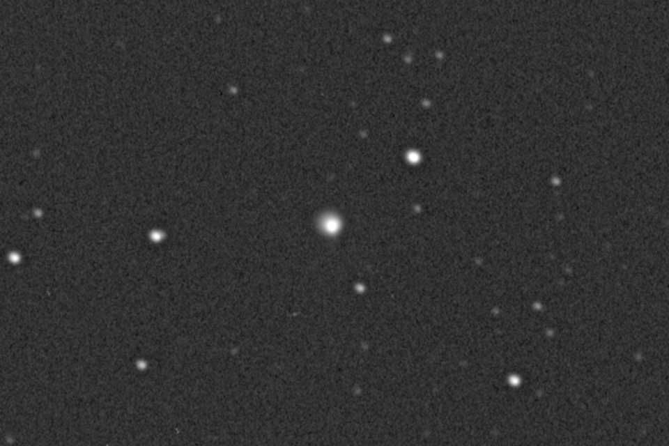 Évolution de la comète 29P/Schwassmann-Wachmann entre le 28 septembre et le 5 octobre 2021. © Terry Lovejoy