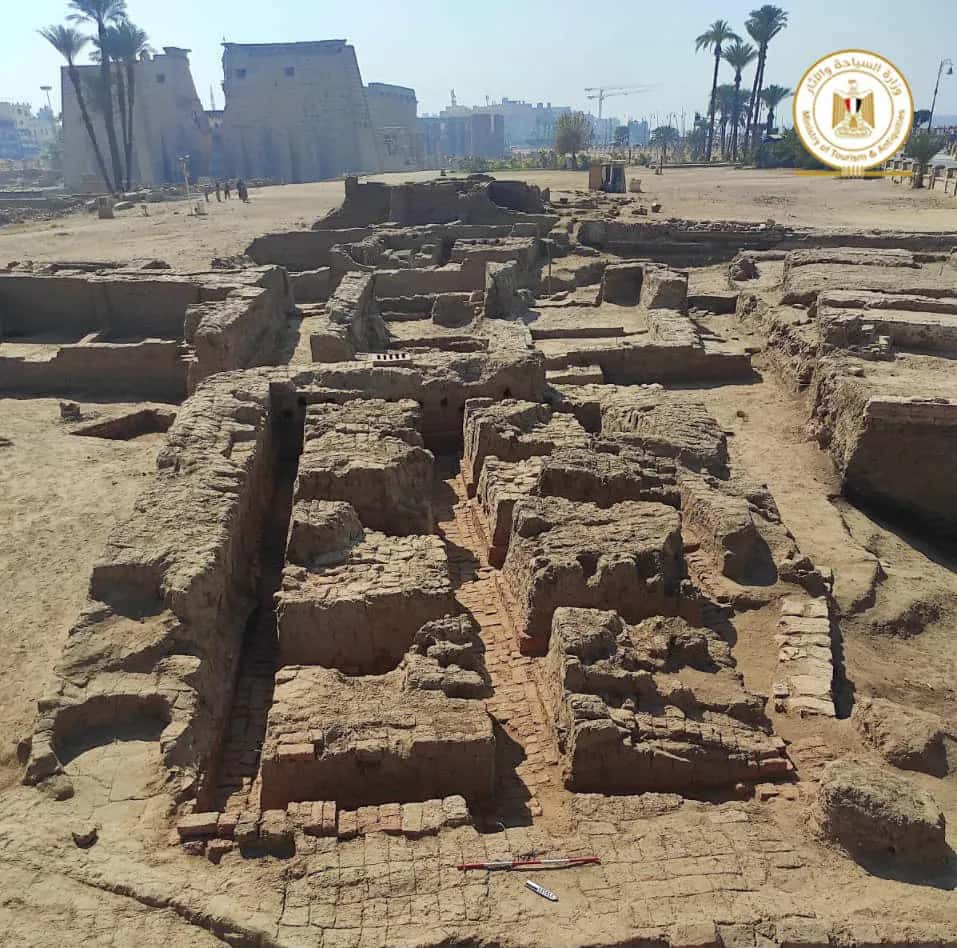 Sur la rive est de Louxor, les archéologues ont exhumé les ruines d'un quartier antique établi durant l'Empire romain. © Ministère de la culture égyptien