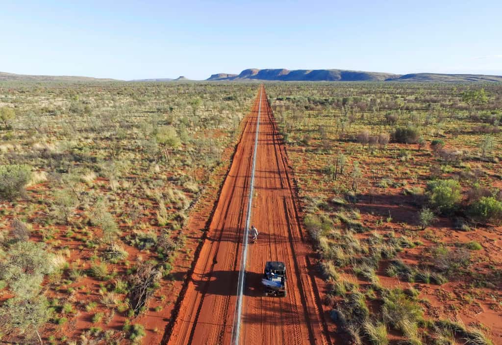 La barrière antichats mesure déjà 44 kilomètres de long © <em>Australian Wildlife Conservancy</em>