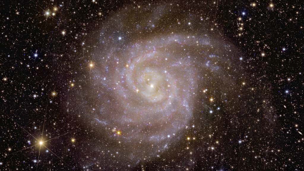 « La galaxie cachée » est aussi étudiée pour observer l'expansion de l'Univers. © J.-C. Cuillandre, ESA, Euclid Consortium, Nasa