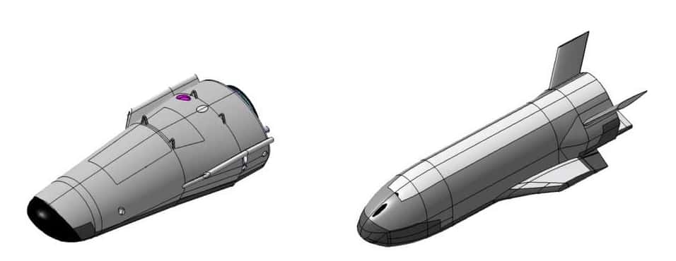 Bien que le Space Rider reprenne la forme du IXV, l'ESA avait envisagé des designs différents comme ces deux-ci. © ESA