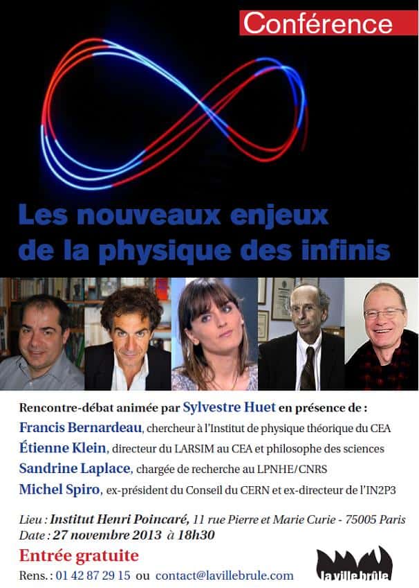 La conférence-débat qui se tient le 27 novembre à l’institut Henri Poincaré de Paris est gratuite. © La ville brûle