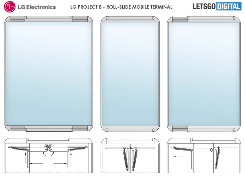 Voici les dessous de l'écran déroulable si l'on se fie aux brevets déposés par LG. © LetsGoDigital