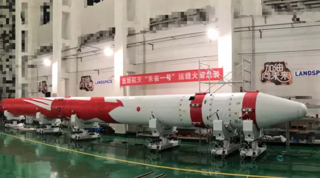 Le lanceur Zhuque-1, dérivé d'un missile balistique chinois, lancera un satellite scientifique pour le compte de la chaîne de TV CCTV. © Landspace